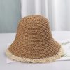 Casual Straw Panamas UV Protection Sun Visor Beach Hat - Image 2