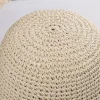 Casual Straw Panamas UV Protection Sun Visor Beach Hat - Image 5