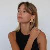 Classic Stainless Steel Metal Triangle Geometric Waterproof Daily Stud Earrings - Image 2