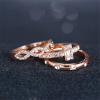 Crystal Twist Ring Couples Engagement Wedding Jewelry - Image 4