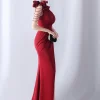 Elegant Backless Diamonds Floor-Length Birthday Party Maxi Dress - Image 32