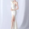 Elegant Backless Diamonds Floor-Length Birthday Party Maxi Dress - Image 38