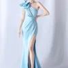 Elegant Backless Diamonds Floor-Length Birthday Party Maxi Dress
