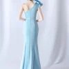 Elegant Backless Diamonds Floor-Length Birthday Party Maxi Dress - Image 4