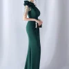 Elegant Backless Diamonds Floor-Length Birthday Party Maxi Dress - Image 22