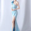 Elegant Backless Diamonds Floor-Length Birthday Party Maxi Dress - Image 2