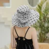 Elegant Flower Church Large Wide Brim Fedora Beach Hat - Image 14