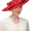 Elegant Wide Brim Big Bow Wedding Cocktail Party Cap - Image 8