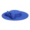 Elegant Wide Brim Big Bow Wedding Cocktail Party Cap - Image 15