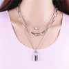 Elegant Zinc Alloy Near Round Pearl Chain Necklace Jewelry - Image 3