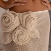 Flower Bathing Suits Sarongs Print Beachwear 3 Packs Bandage Bikini Swimsuit With Beach Skirt - Image 7