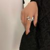Geometric Glossy Trend Luxury Classic Cross Ring - Image 2