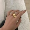 Geometric Glossy Trend Luxury Classic Cross Ring - Image 4