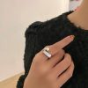 Geometric Glossy Trend Luxury Classic Cross Ring - Image 5