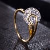 Gold Diamond Round Rings - Image 4