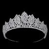 Rhinestone Crowns Vintage Style Big Eye Shape Bridal Hair Tiaras - Image 4