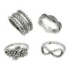 Rings Set In 4 Pcs Valentine Gift - Image 2