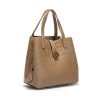 Retro Craft Fashion Letter Printed Metal Accessories Large Capacity Handbag - Image 4