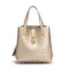 Retro Craft Fashion Letter Printed Metal Accessories Large Capacity Handbag - Image 6