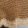 Casual Straw Panamas UV Protection Sun Visor Beach Hat - Image 3