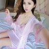 Silk Satin Lace Lingerie Robes Sleepwear 2 Pieces Night Dress - Image 7