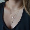 Small Chain Beaded Choker and Two Necklace Sets Circular and Rectangle Charms - Image 2