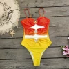 Swimwear Push Up Hollow Out Tummy Control One Piece Swimsuit - Image 2
