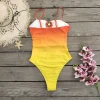 Swimwear Push Up Hollow Out Tummy Control One Piece Swimsuit - Image 3