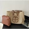 Straw Hollow Out Fashion Large Capacity Shoulder Set Handbag - Image 2
