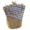 One Side Rhinestones Diamonds Chain Fashion Small Clutch - Image 4