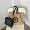 Straw Hollow Out Fashion Large Capacity Shoulder Set Handbag - Image 5