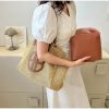 Straw Hollow Out Fashion Large Capacity Shoulder Set Handbag - Image 3