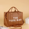 Casual Leather Symatic Large -capacity Tote Bags - Image 5