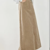 A-Line Loose Fashion Solid Style High Waist Elegant And Vintage Maxi Skirts - Image 4