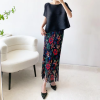 A-Line Pleated Retro Floral Long And Midi-Ancient Tassel Elegant Skirts - Image 4