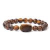 Casual Beaded Healing Square Natural Stone Charm Bracelet - Image 2