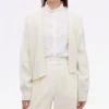 Casual Beading Pearl Decorative cashmere long sleeved outerwears Sweaters - Image 2