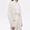 Casual Beading Pearl Decorative cashmere long sleeved outerwears Sweaters - Image 3