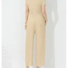 Casual Pieces Set Short Sleeve Round Collar Elegant Top And Pockets Pants - Image 9