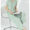 Casual Pieces Set Short Sleeve Round Collar Elegant Top And Pockets Pants
