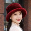Casual Striped Natural Warm Knitted Quality Outdoor Genuine Mink Fur Caps - Image 7