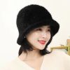 Casual Striped Natural Warm Knitted Quality Outdoor Genuine Mink Fur Caps - Image 10