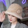 Casual Striped Natural Warm Knitted Quality Outdoor Genuine Mink Fur Caps - Image 3