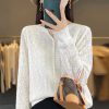 Casual knitted V- Neck pullover high quality Thin cashmere sweater - Image 5