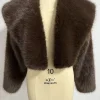 Causal Open Stitch Imitation Fur Lapel Long Sleeves Solid Color Versatile Coats - Image 3