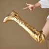 Causal Side Zipper Round Toe Street Style Height Increasing Knee High Boots - Image 15