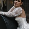 Lace Sweetheart Neck Sleeveless Natural Waist Bridal Short Wedding Dress - Image 2
