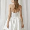 Lace Sweetheart Neck Sleeveless Natural Waist Bridal Short Wedding Dress - Image 5