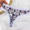 Lingerie Lace Trim Low-waist G String Thong Temptation Breathable Panties - Image 5