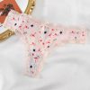 Lingerie Lace Trim Low-waist G String Thong Temptation Breathable Panties - Image 2